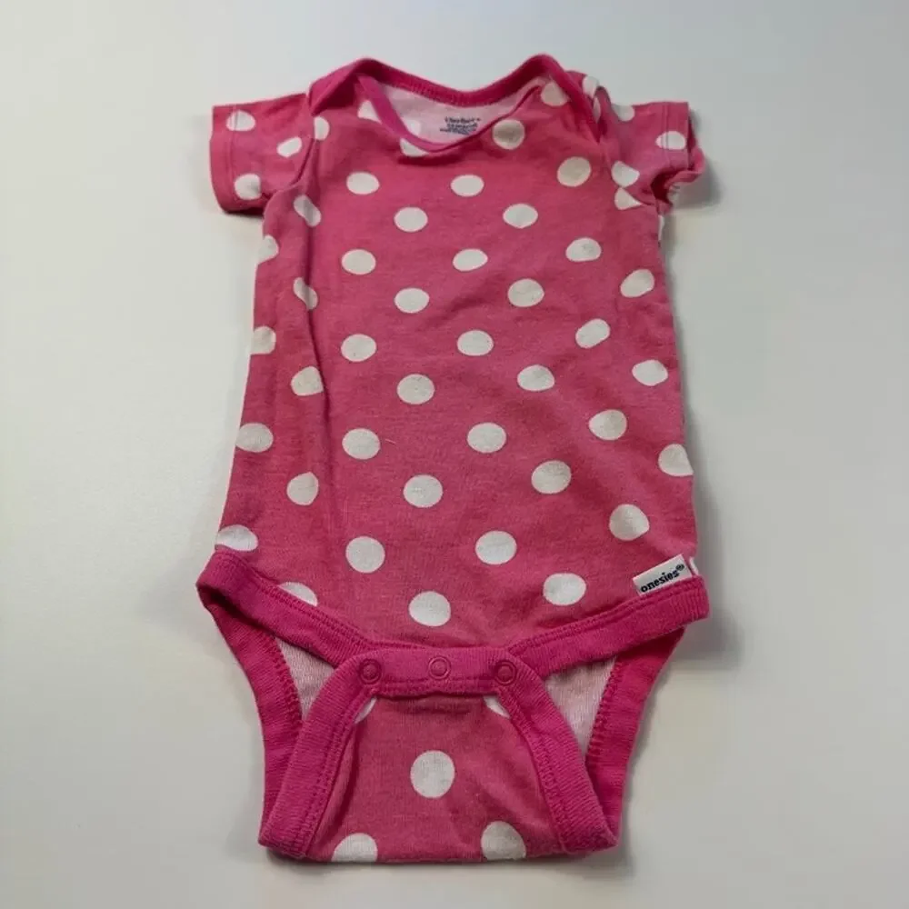 Gerber Baby Girls Polka Dot Onesie and Pants Set Pink White 3-9 Months